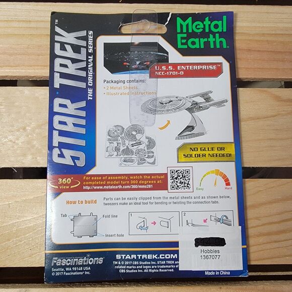 Metal Earth Star Trek USS Enterprise Model NEW - Picture 2 of 2
